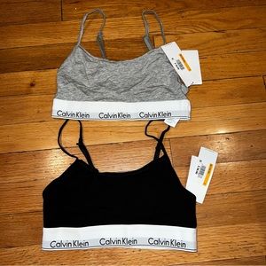 2 NEW SPORTS BRAS BY CALVIN KLEIN SMALL
